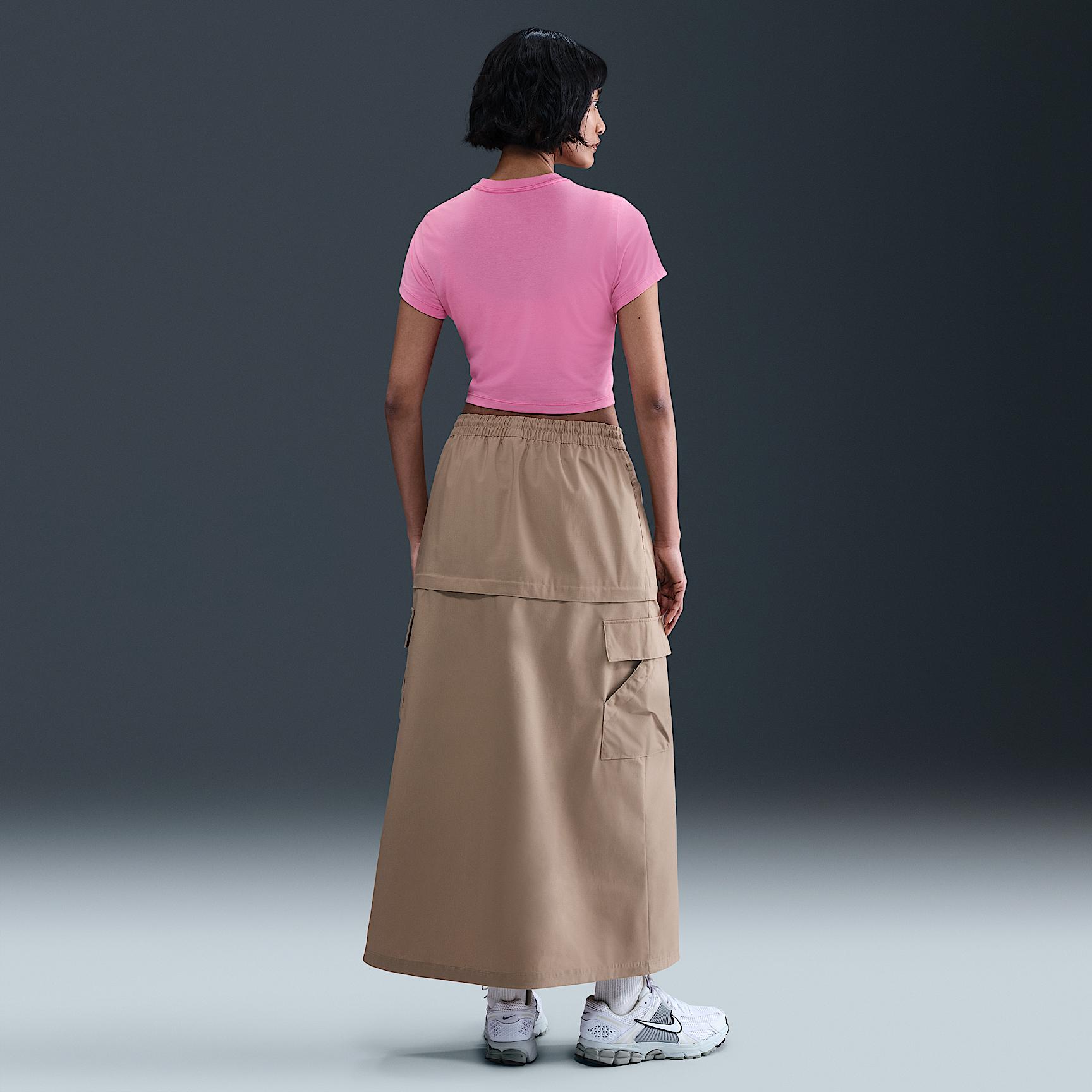 Womens Nike Sportswear Chill Knit Cropped T-Shirt | HF9538-675 Product Image