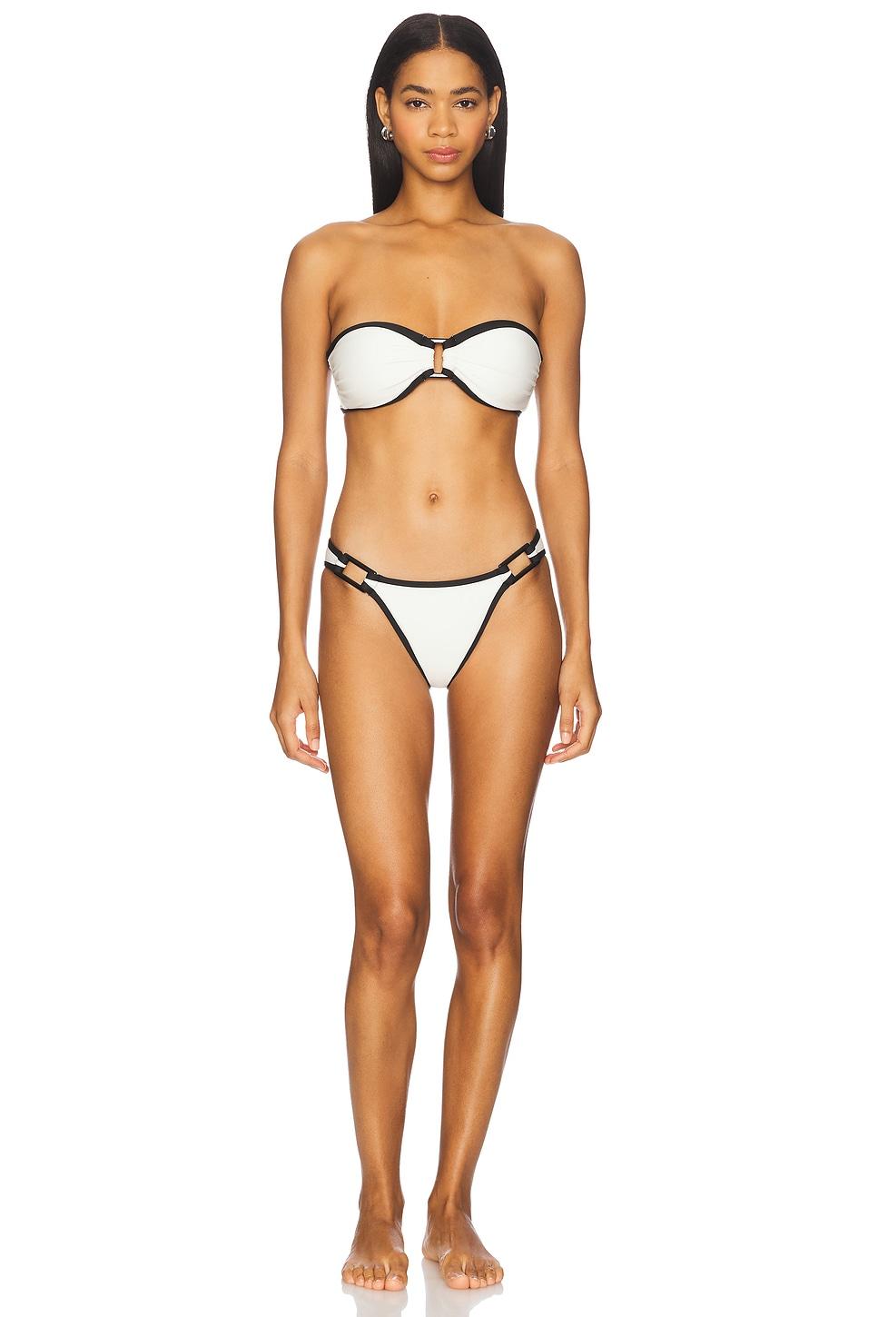 The Tati Bikini Top Solid & Striped Product Image
