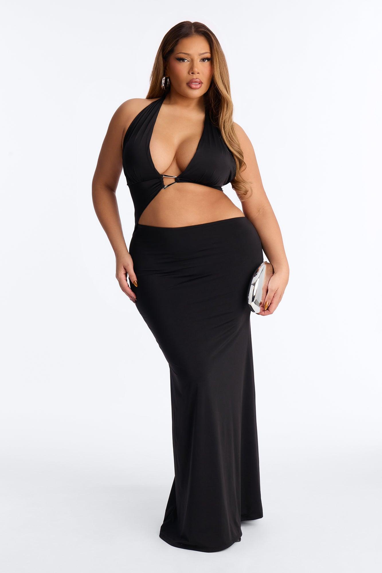 Jenni Cut Out Maxi Dress - Black Female Product Image