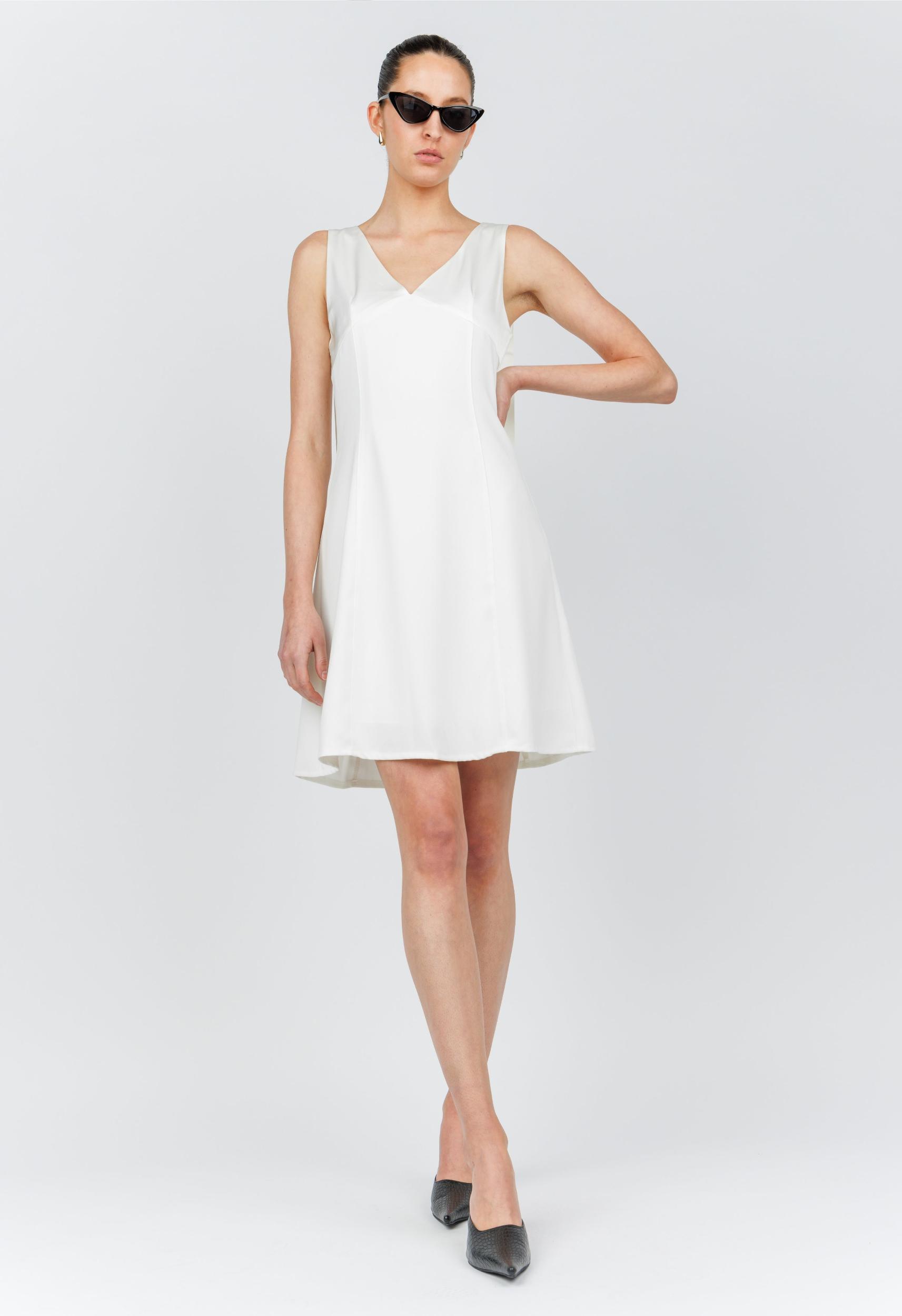 Marilyn Dress in Ivory Product Image