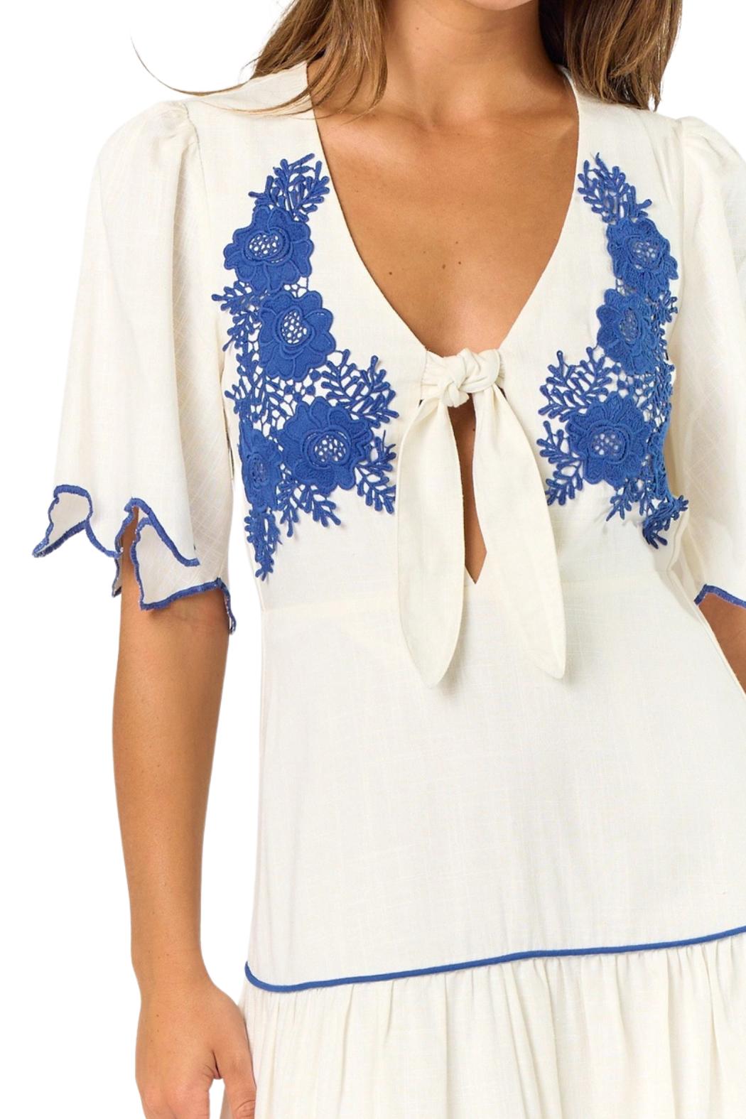 Embroidered Midi Dress Product Image