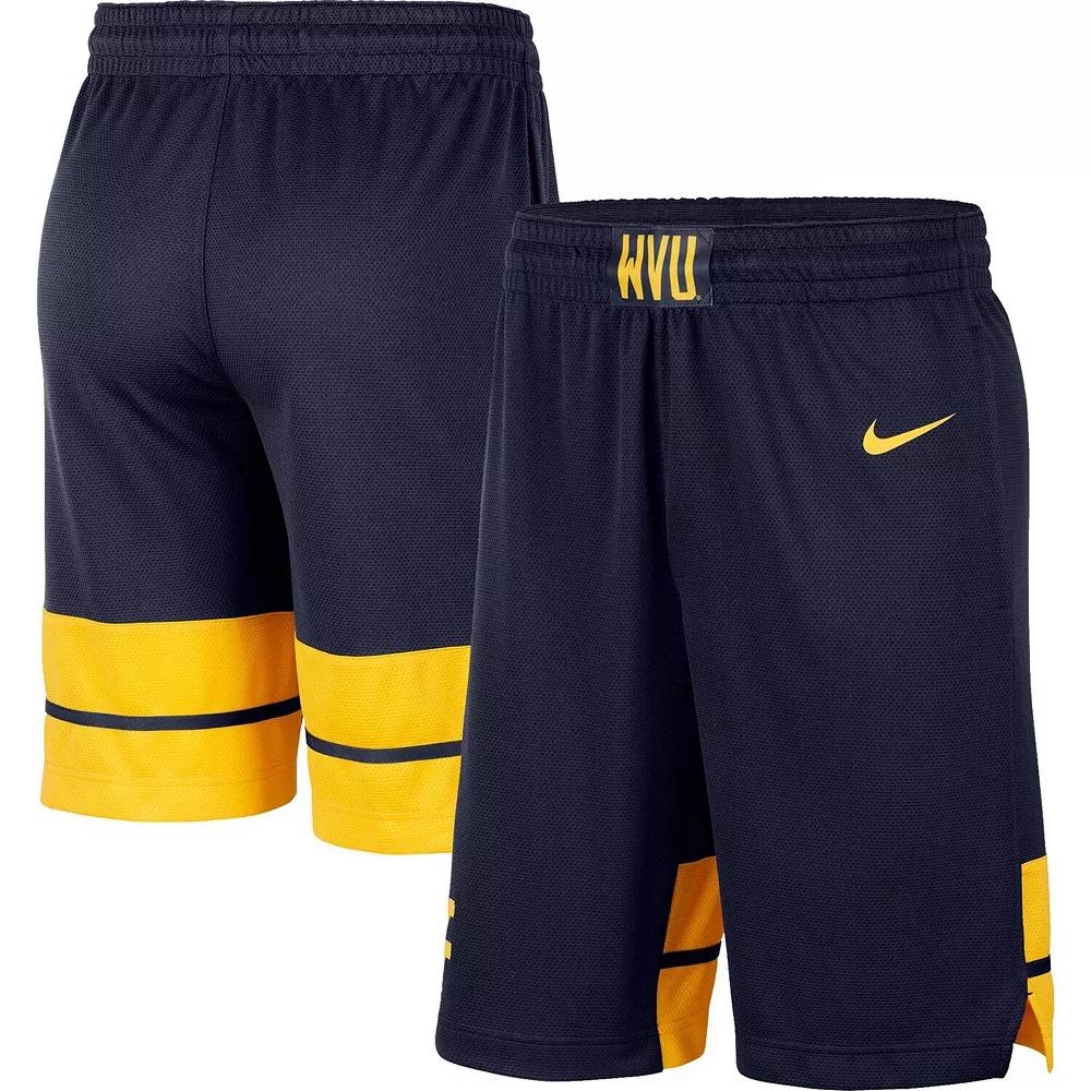 Men's Nike Navy West Virginia Mountaineers Replica Team Basketball Shorts, Size: Medium, Blue Product Image