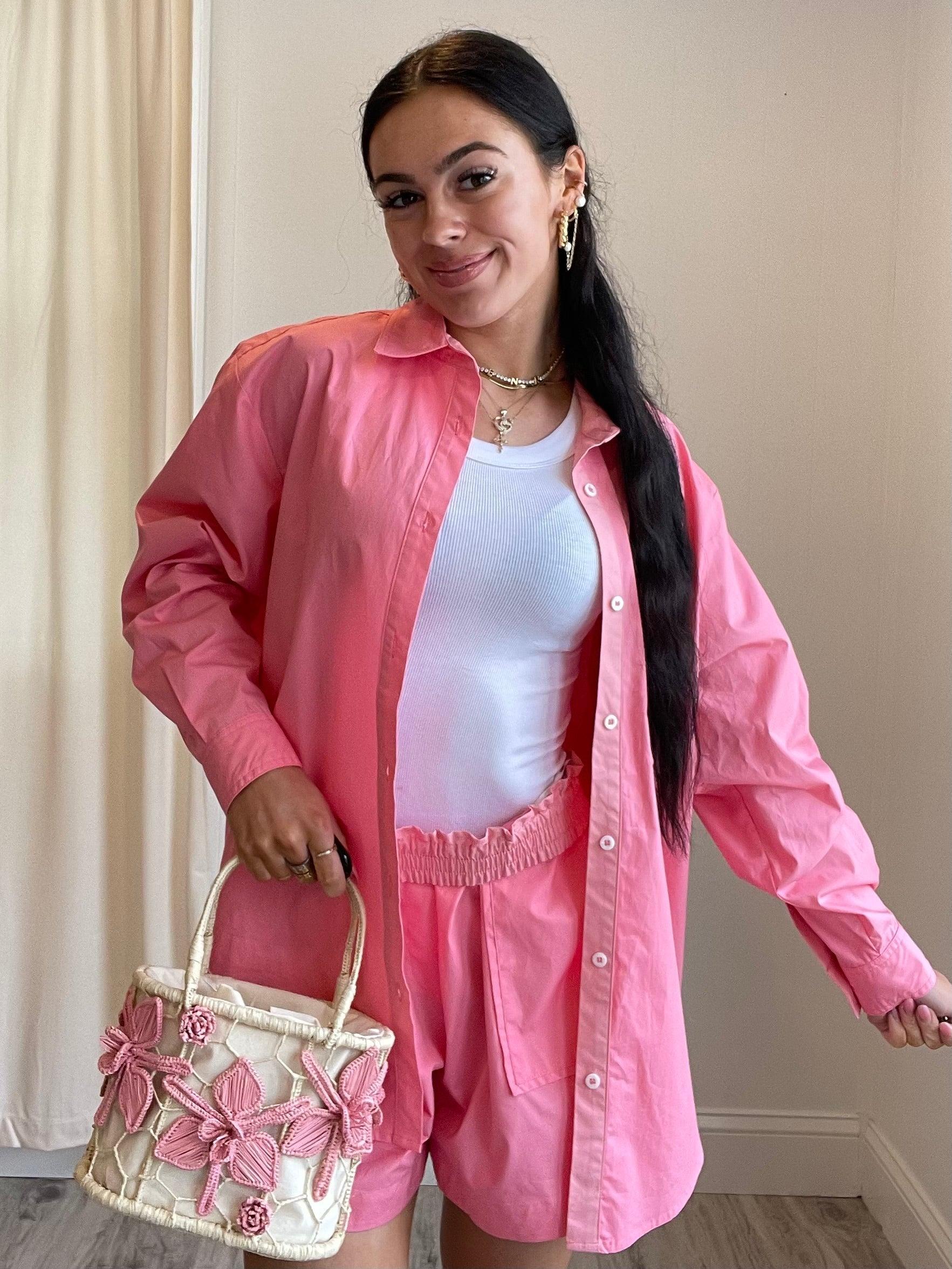 Katy Oversized Striped Shirt | FINAL SALE Product Image