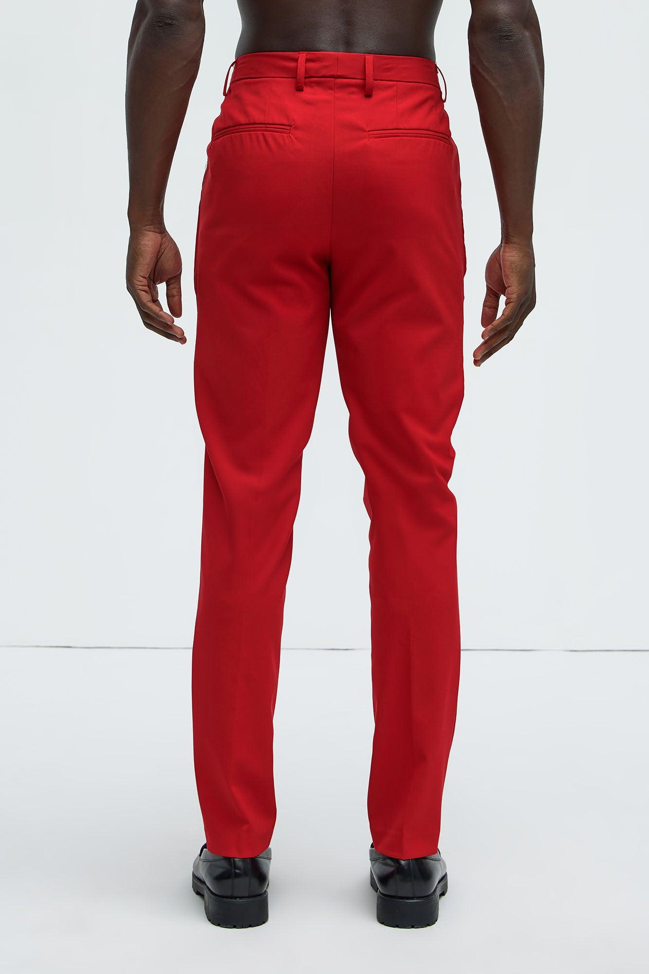 The Modern Stretch Slim Trouser - Red Product Image