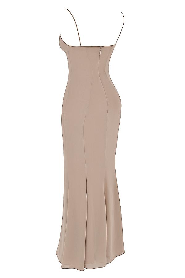 Loren  latte corset maxi dress Product Image