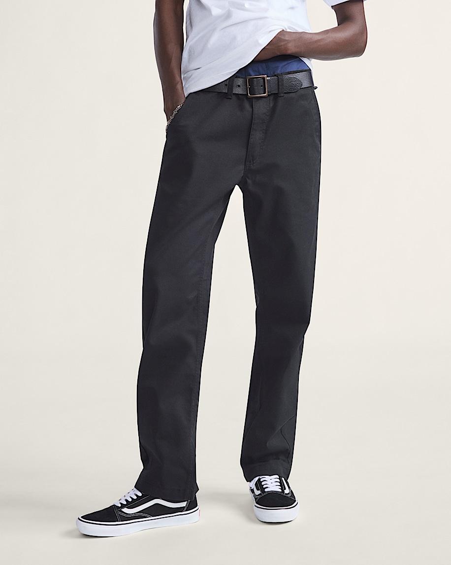 Authentic Chino Relaxed Pants in Black| Vans US Product Image