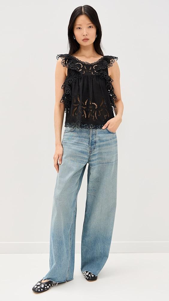 Sea Marja Embroidery Flutter Tank | Shopbop Product Image
