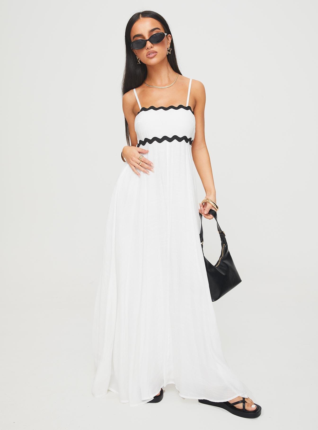Croxetti Maxi Dress White Product Image