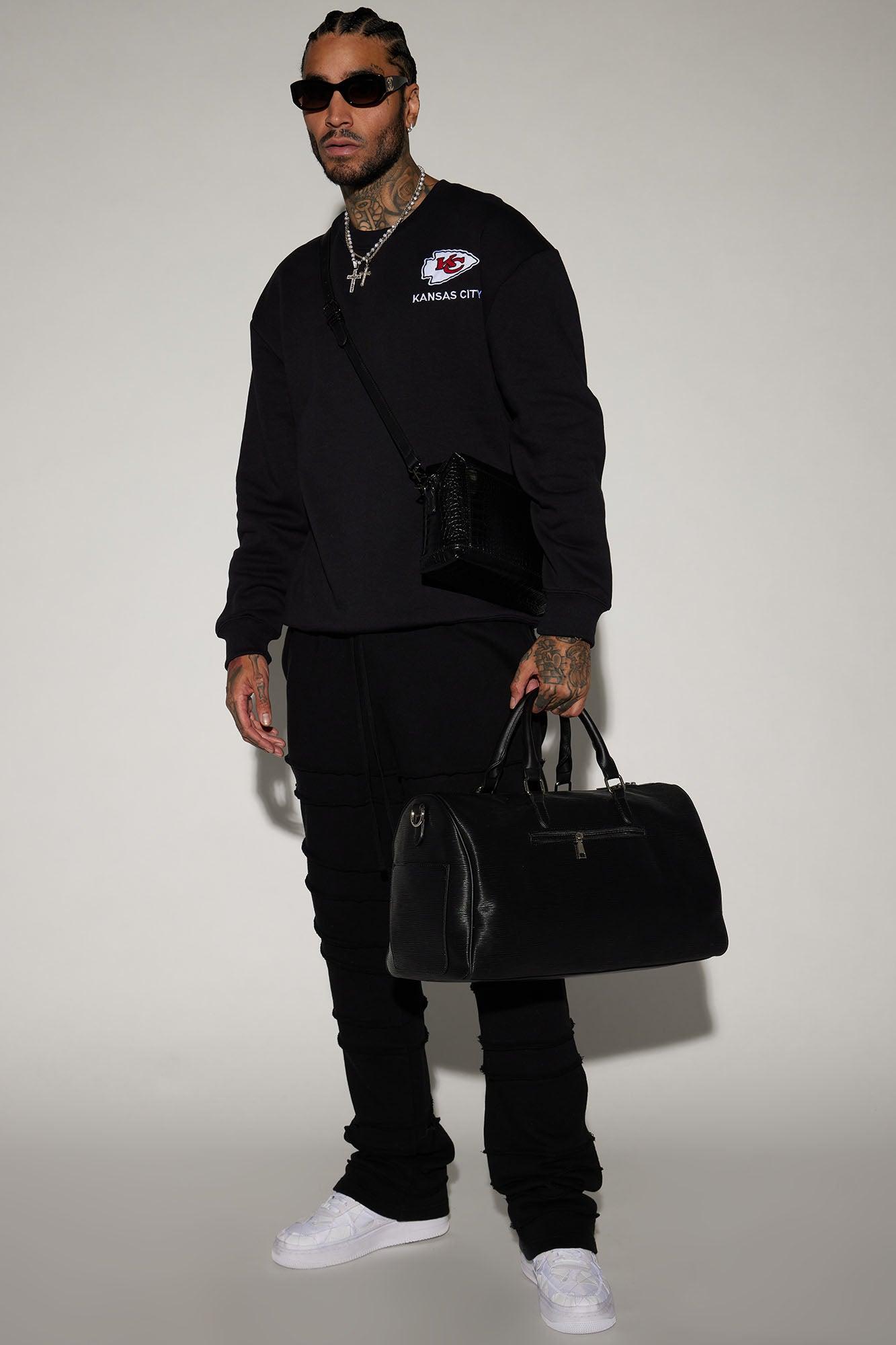 Chiefs Higher Education Fleece Crew Neck Sweater - Black/combo Male Product Image