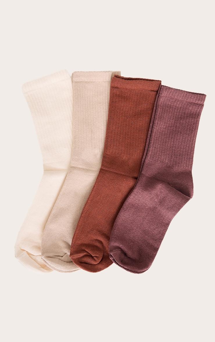 Multi Tonal 4 Pack Socks Product Image