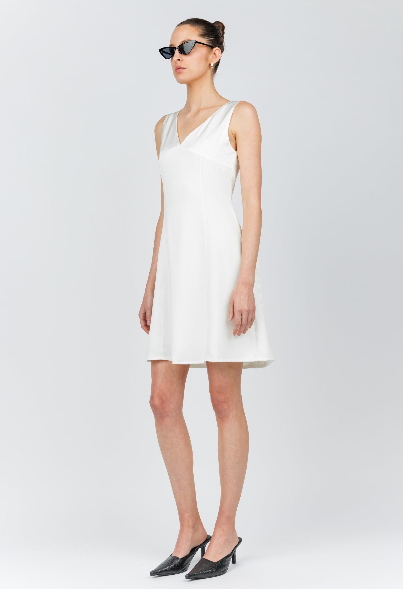 Marilyn Dress in Ivory Product Image