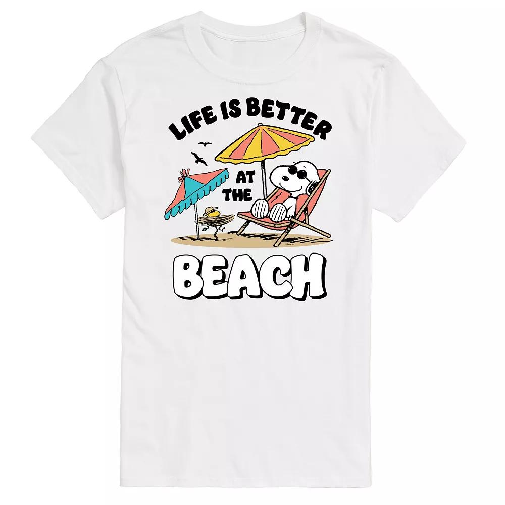 Big & Tall Peanuts Snoopy "Life's Better At The Beach" Graphic Tee, Men's,  Product Image