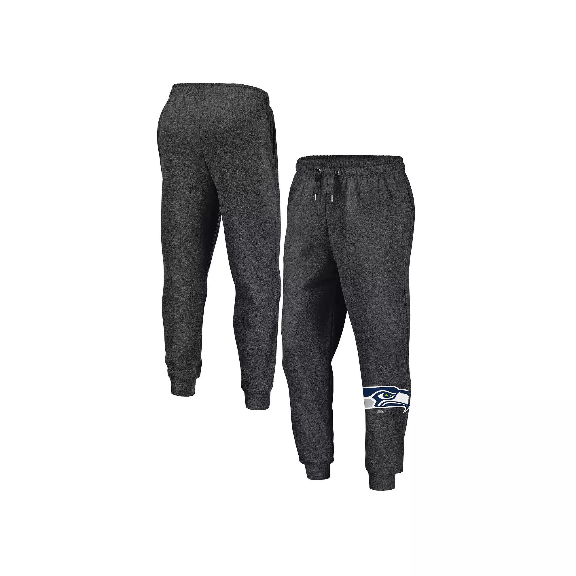 Men's Fanatics  Heather Charcoal Seattle Seahawks Boost Fleece Joggers, Size: 3XL Product Image