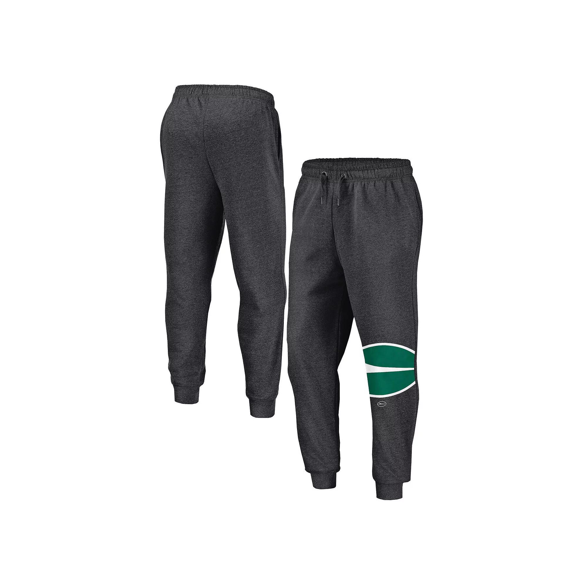 Men's Fanatics Heather Charcoal New York Jets Boost Fleece Joggers,  Product Image