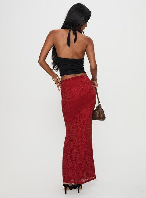 Silene Maxi Skirt Red Product Image