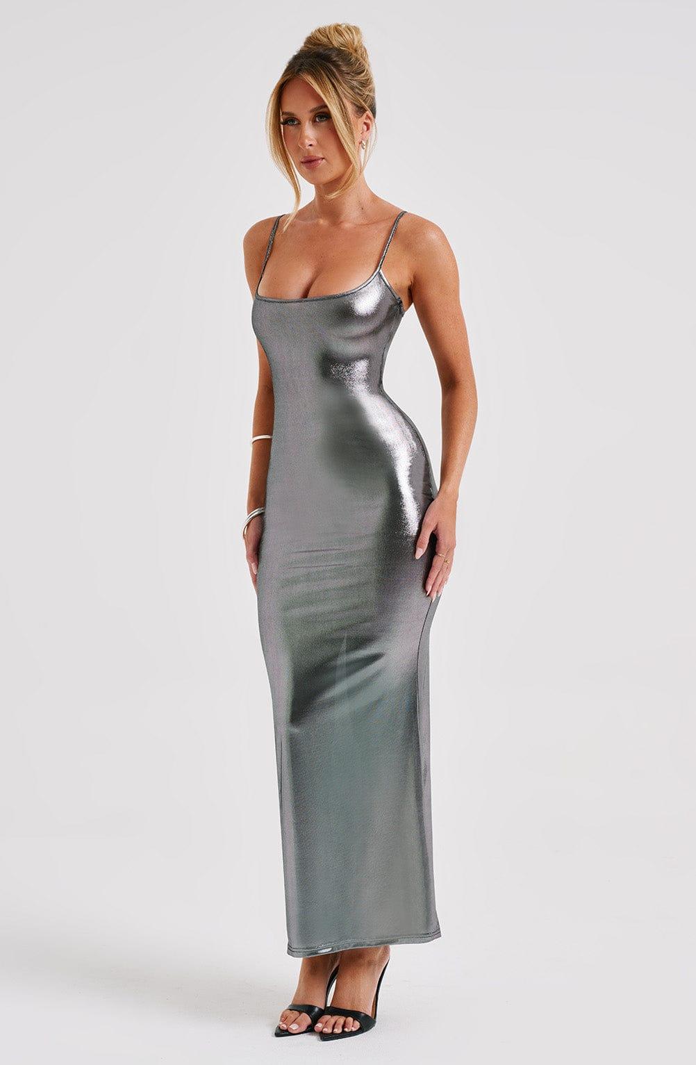 Kyranni Maxi Dress - Gunmetal Product Image