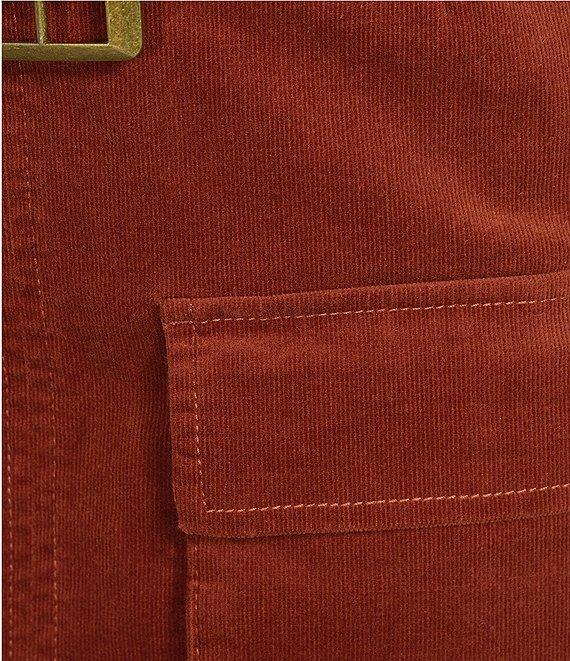 C&V Chelsea & Violet High Rise Pleated Coordinating Corduroy Mini Skirt Product Image