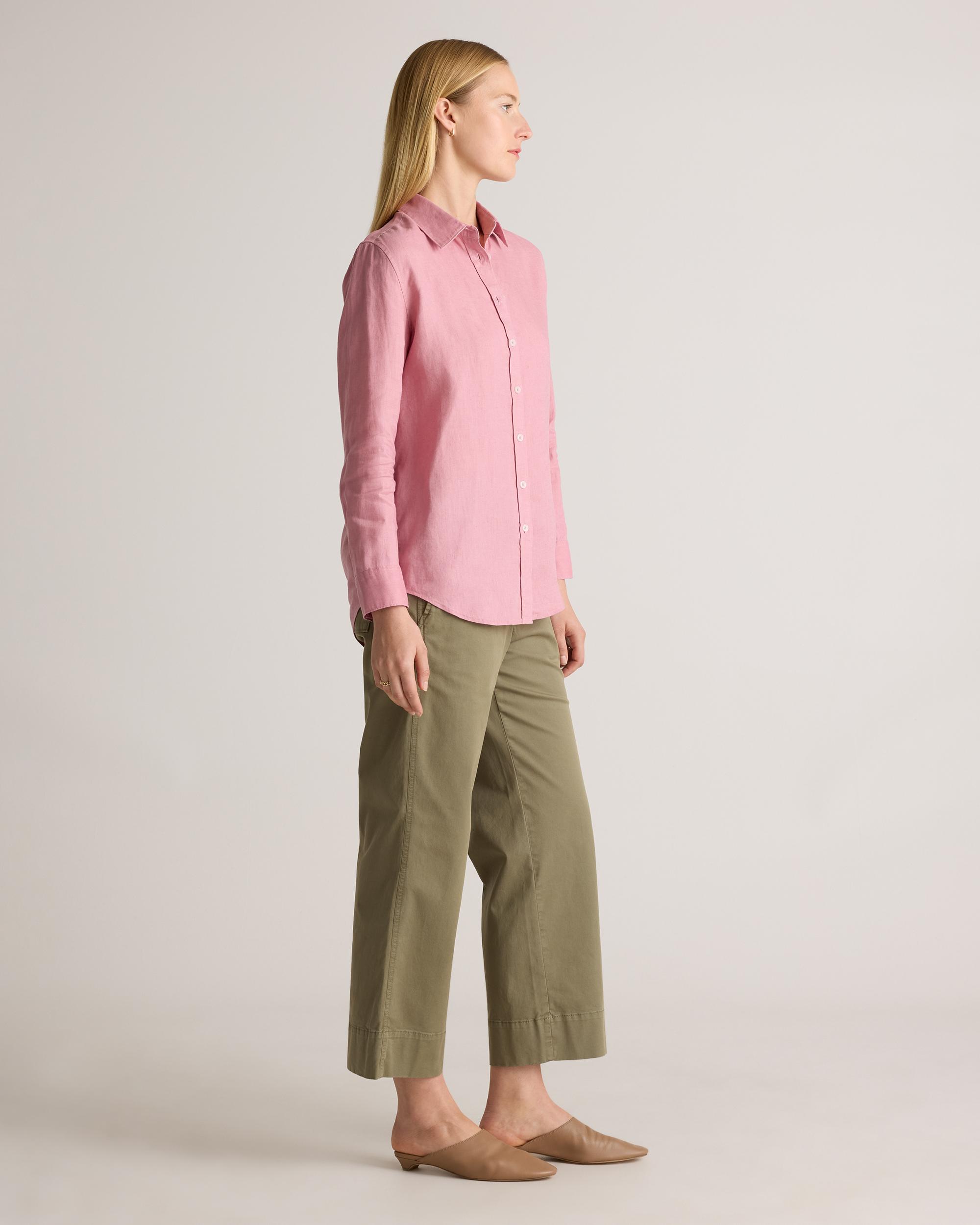 Quince | Women's 100% European Linen Long Sleeve Shirt Product Image