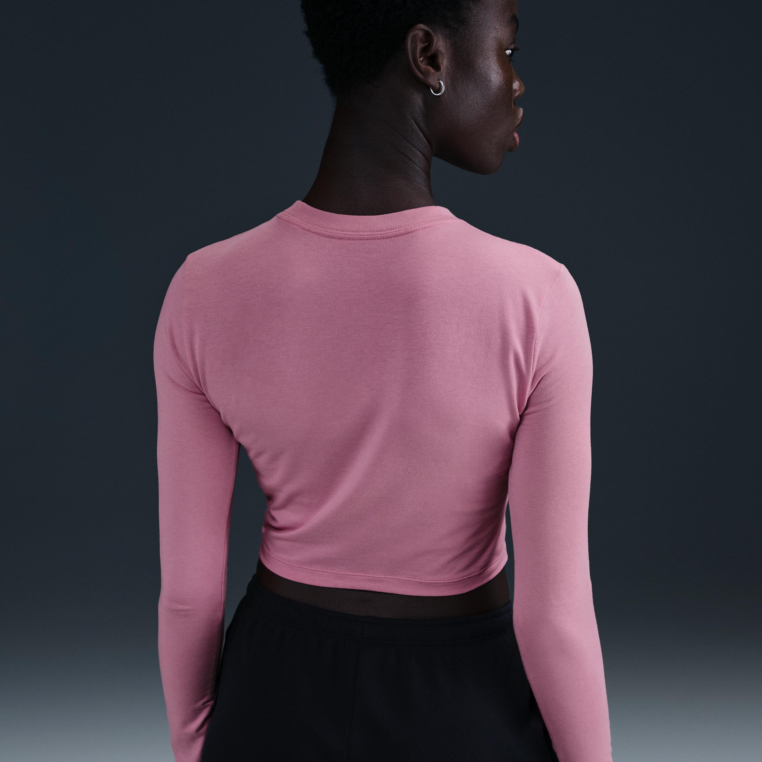 Women's Nike Sportswear Chill Knit Slim Long-Sleeve Cropped Top Product Image