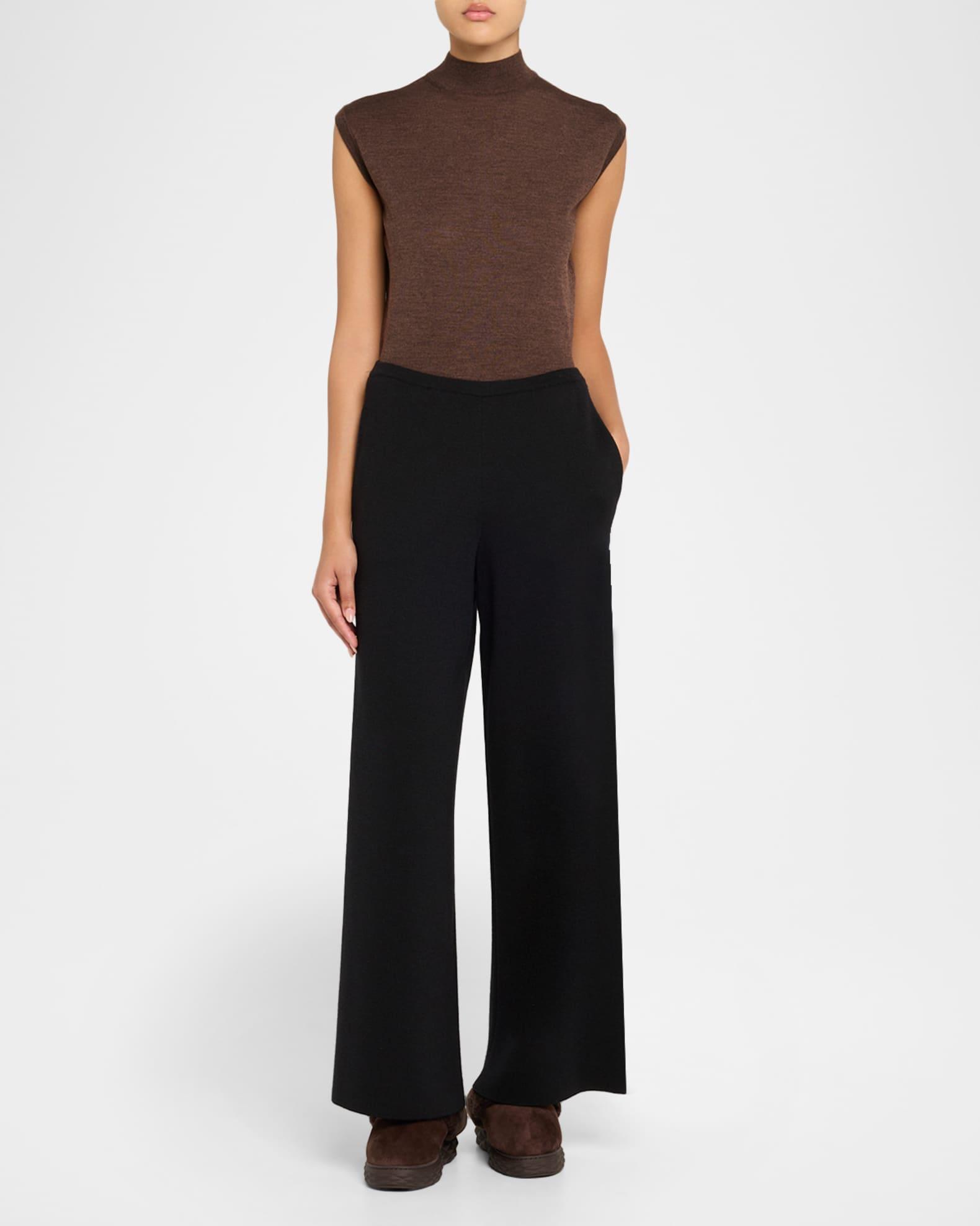 Suede and Shearling Maxi-Sole Flat Mules Product Image