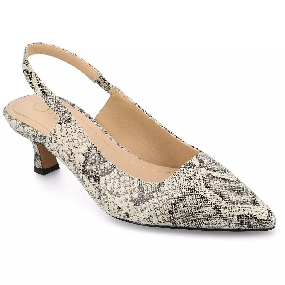 Journee Paulina Women's Slingback Heels,  Product Image