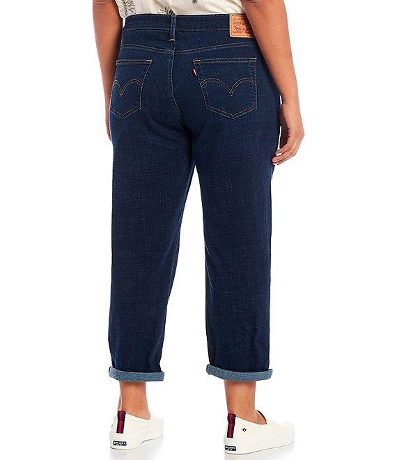 Levi's® Plus Size Tapered Leg Mid Rise Stretch Denim Boyfriend Jeans Product Image