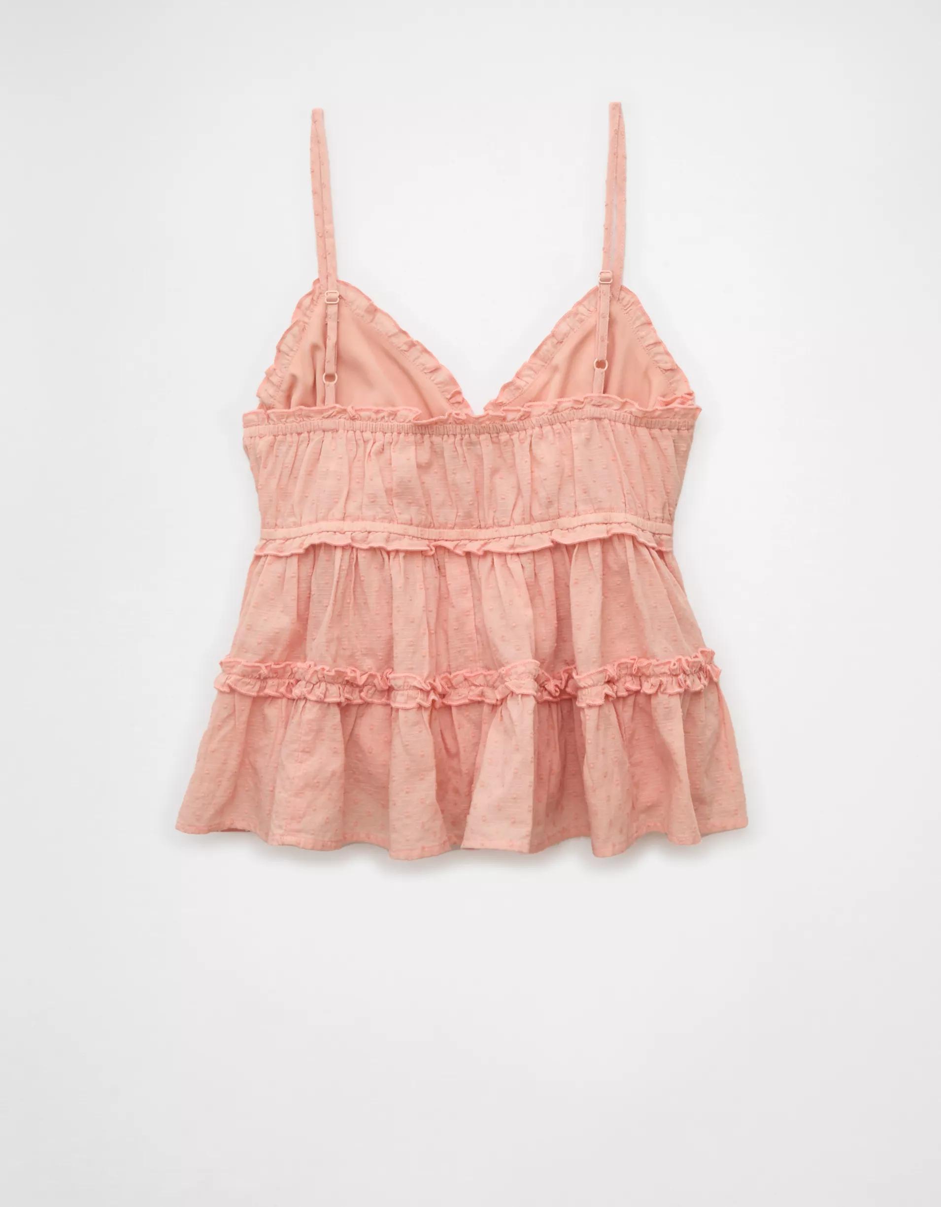 AE Ruffle Babydoll Tank Top Product Image