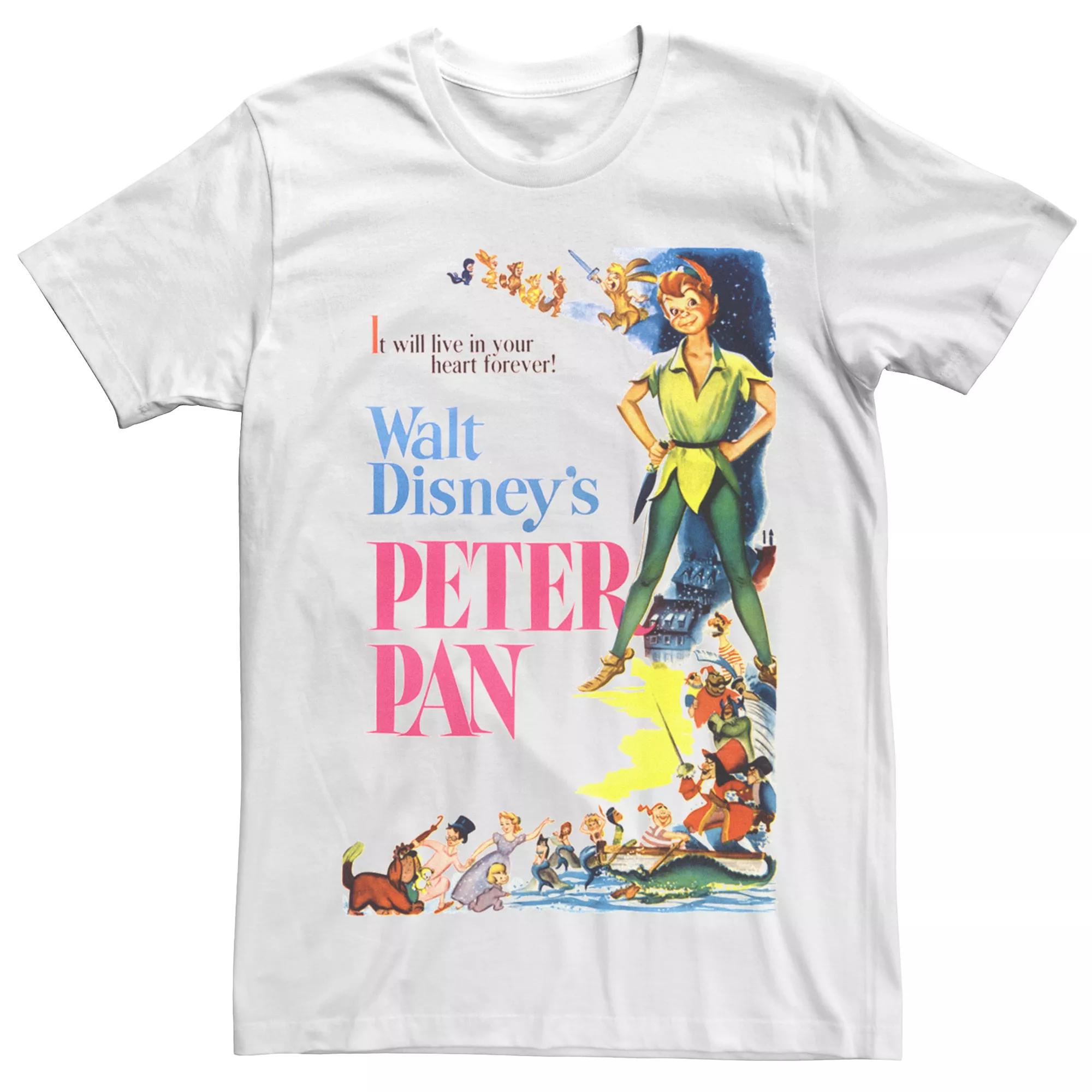 Disney's Peter Pan Retro Movie Poster Men's Tee,  Product Image