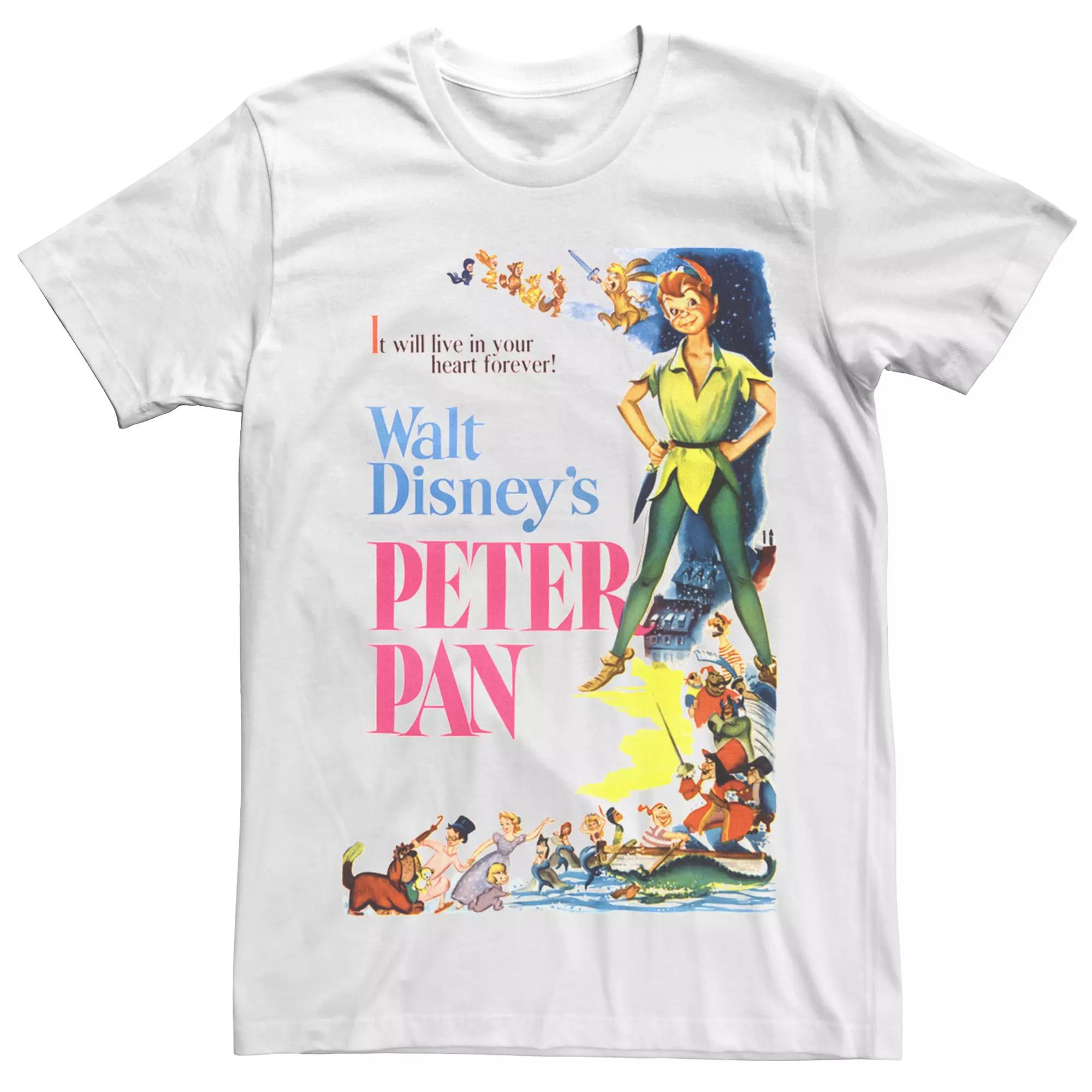 Disney's Peter Pan Retro Movie Poster Men's Tee,  Product Image