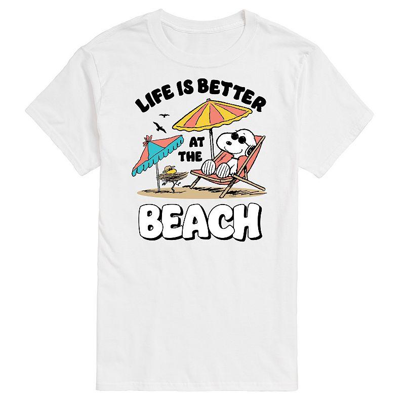 Big & Tall Peanuts Snoopy "Life's Better At The Beach" Graphic Tee, Men's,  Product Image