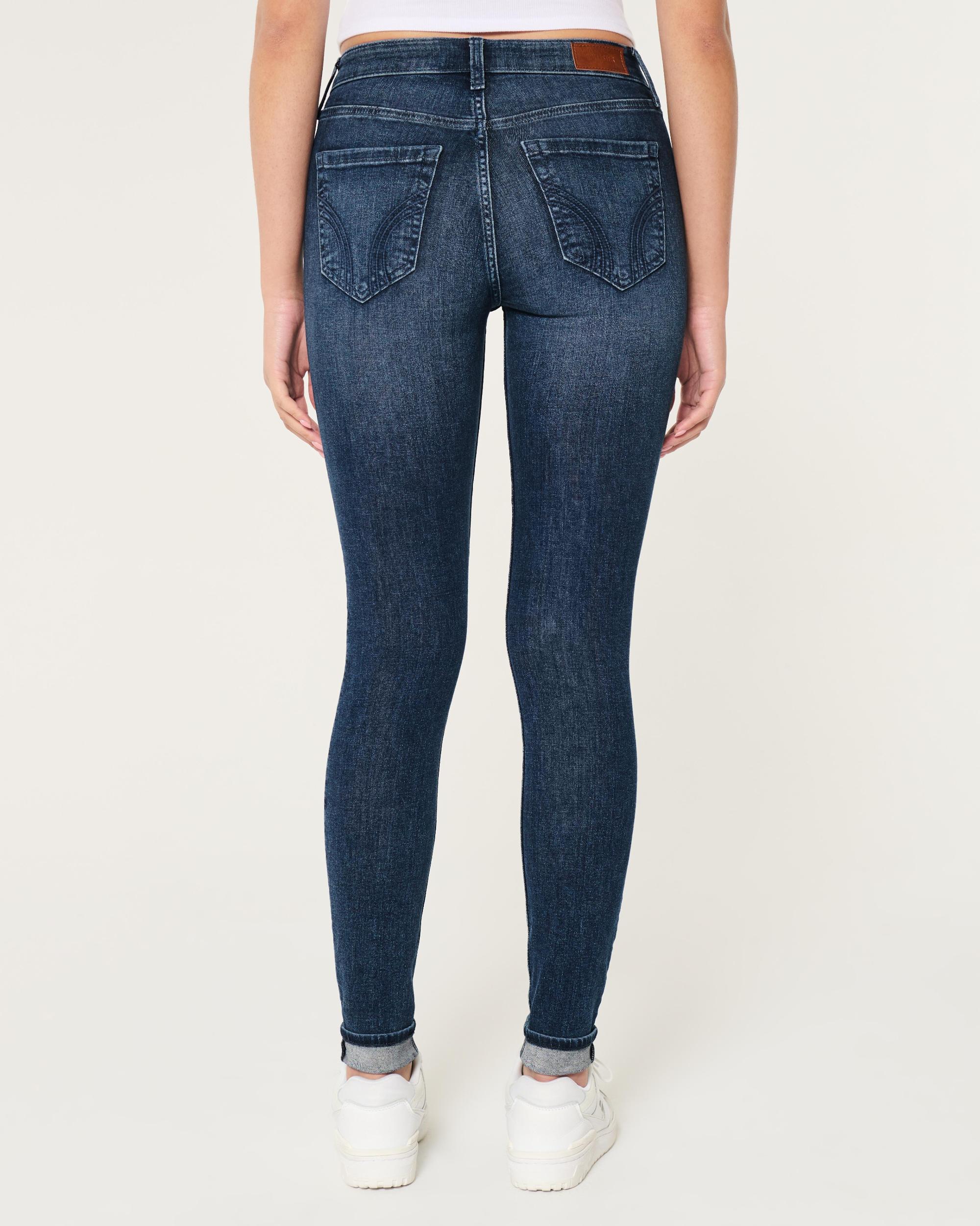 High-Rise Medium Wash Super Skinny Jeans Product Image