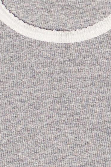 Scallop Edge Ringer Tee Product Image