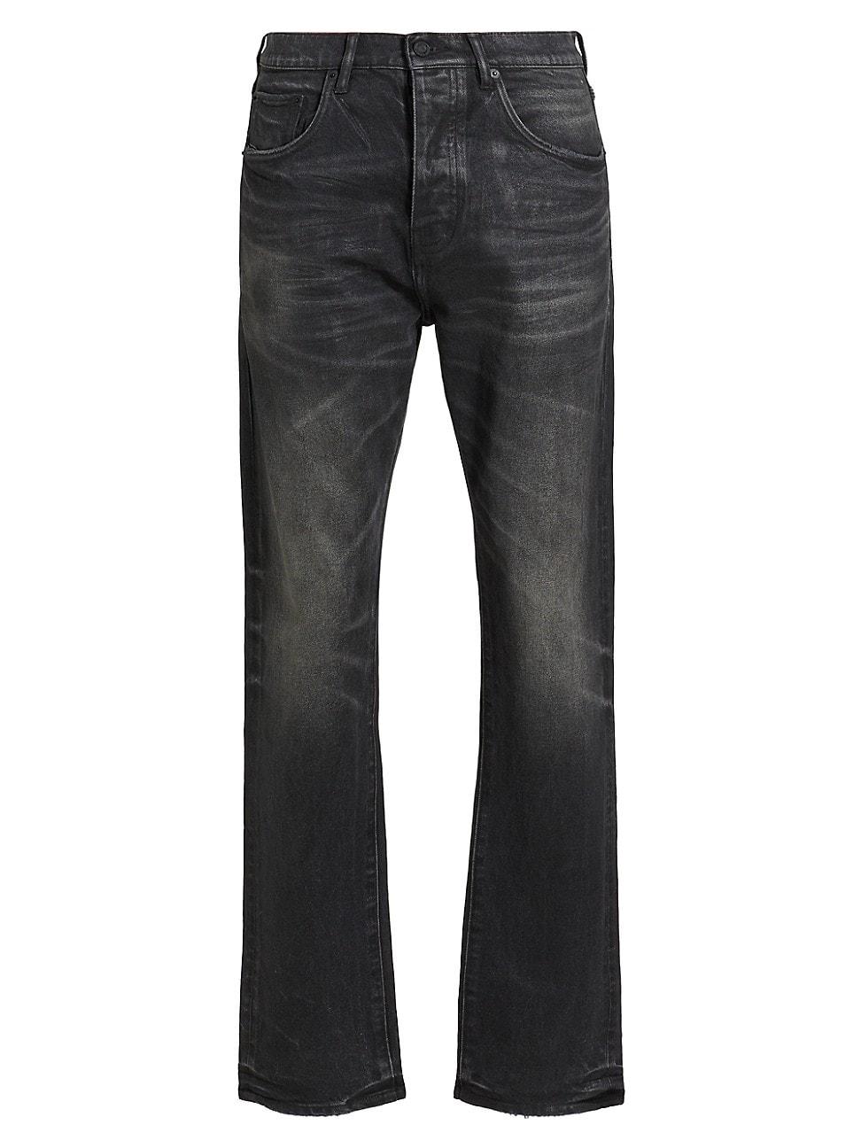 Mens Double Dip Coated Straight-Leg Jeans Product Image