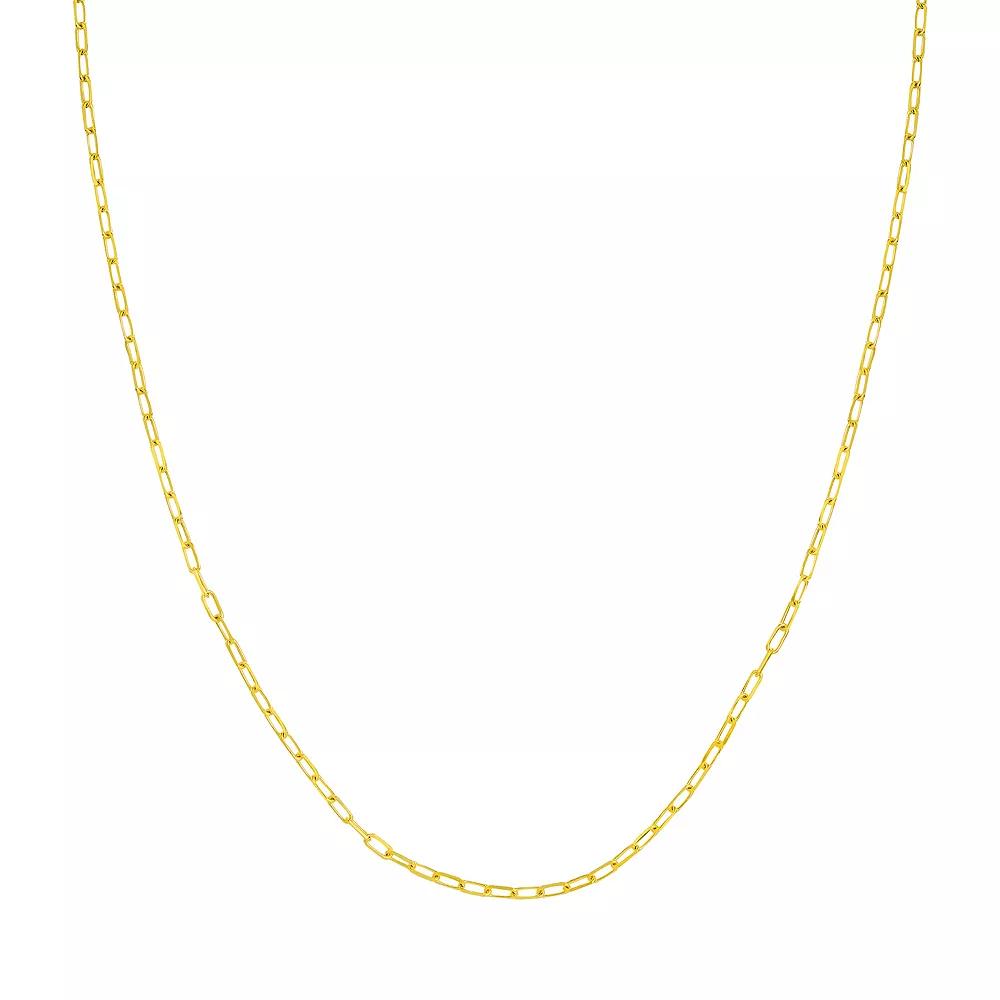 14k Gold Paper Clip Chain Necklace, Women's, Size: 24" Product Image