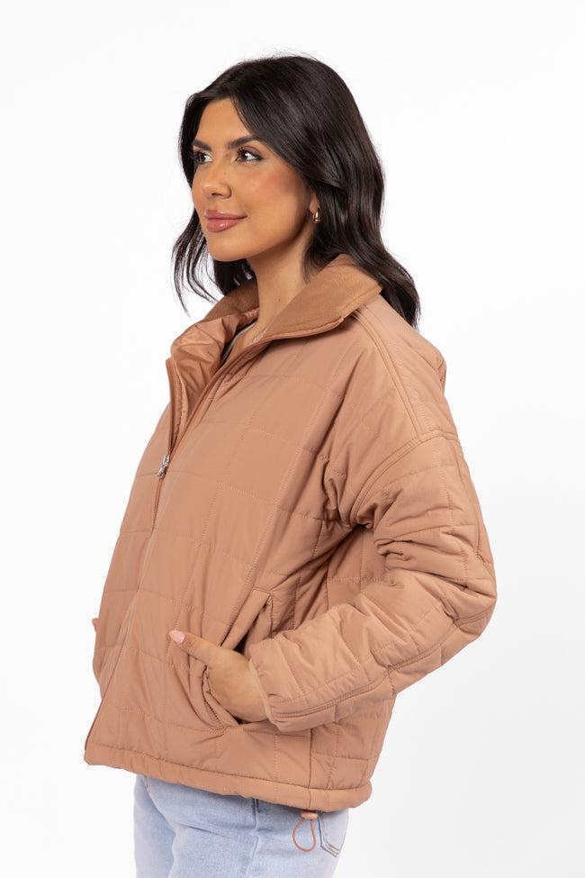 Vail Valley Brown Lightweight Puffer Jacket FINAL SALE Product Image