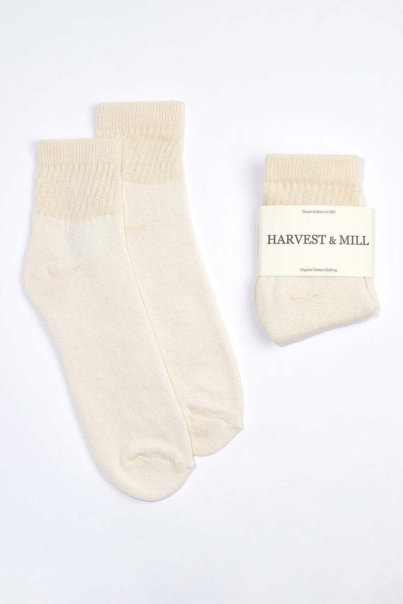 Men's 3 Pack Organic Cotton Socks Natural-White Ankle Product Image