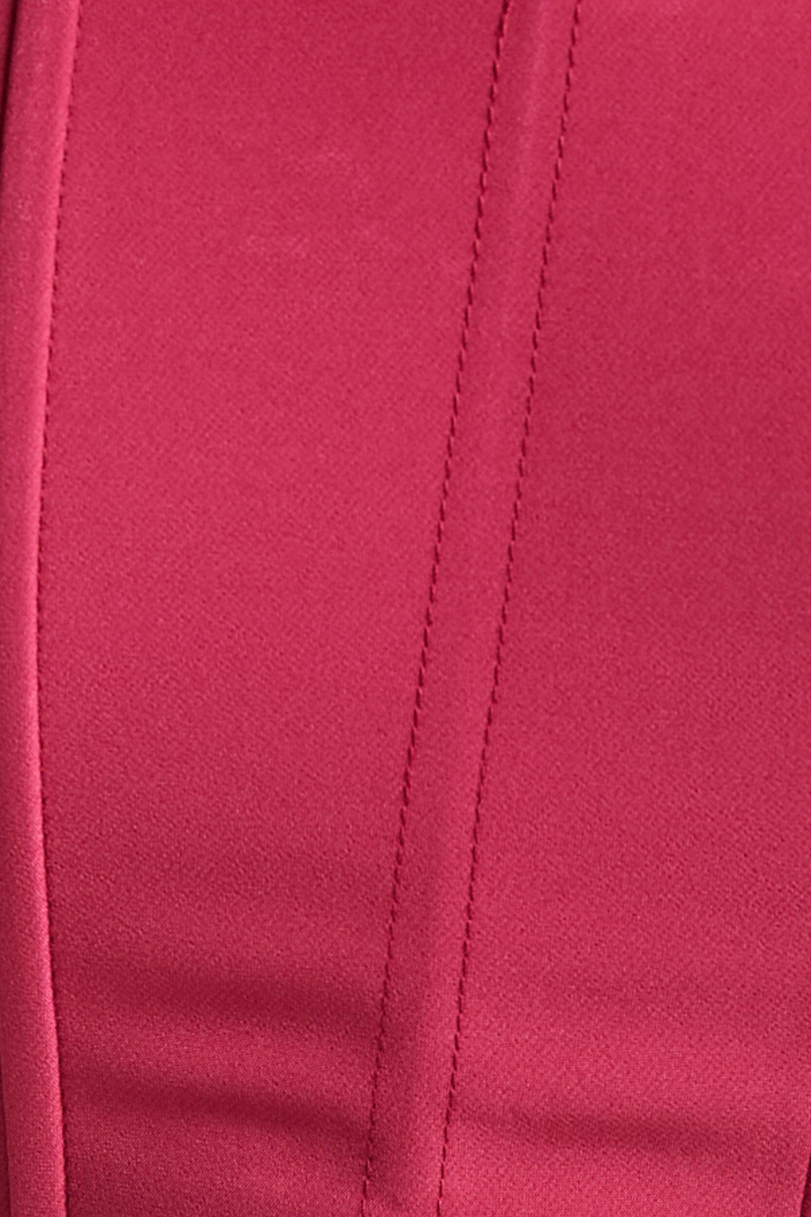 Katirina Top - Strapless Corset Bustier Top in Hot Pink Product Image