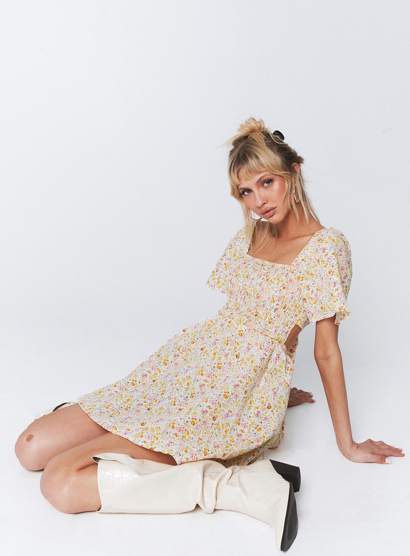 Summer Nights Mini Dress Floral Product Image