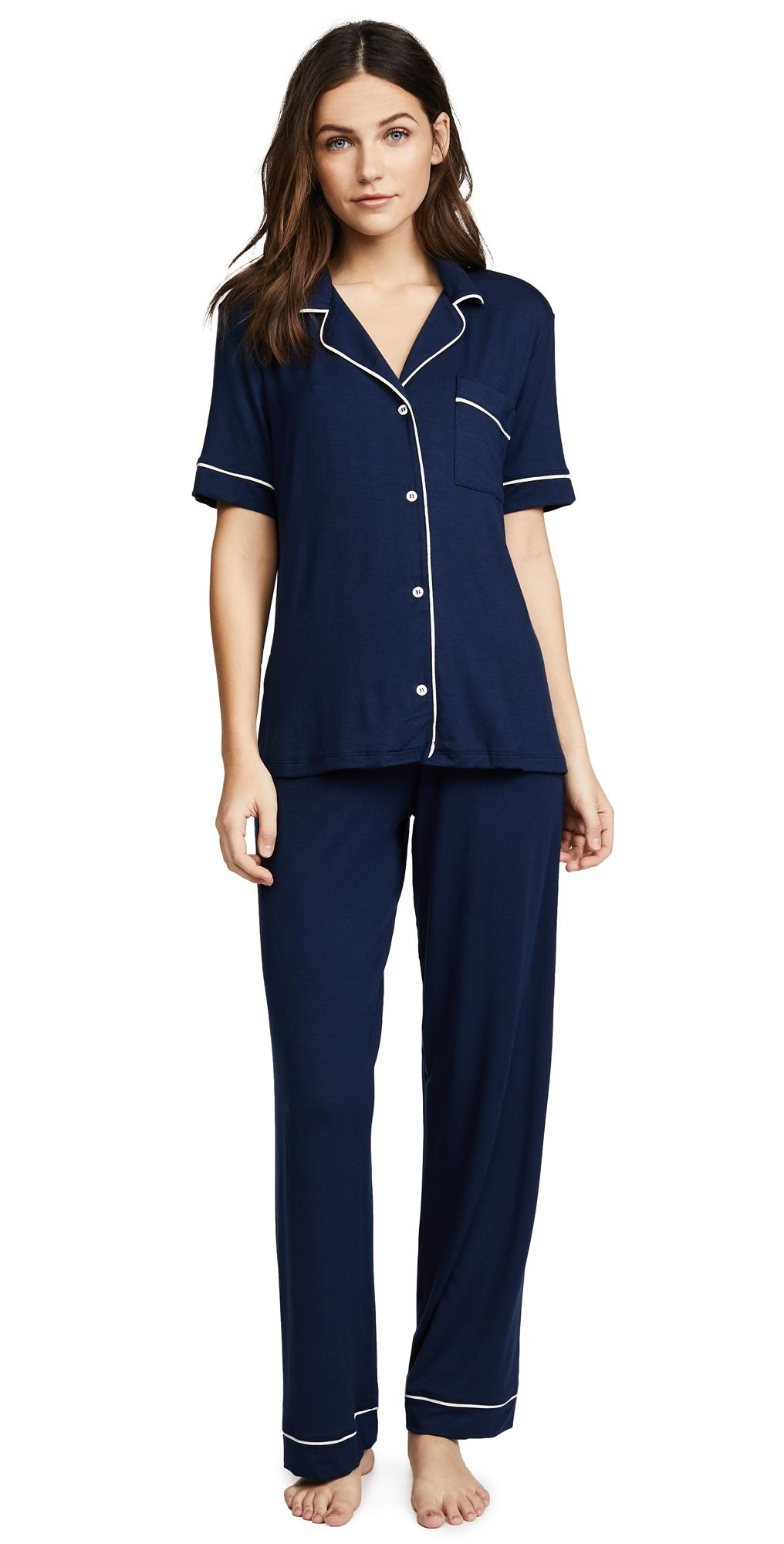 Eberjey Gisele Short Sleeve Long Pant Pajama Set Product Image