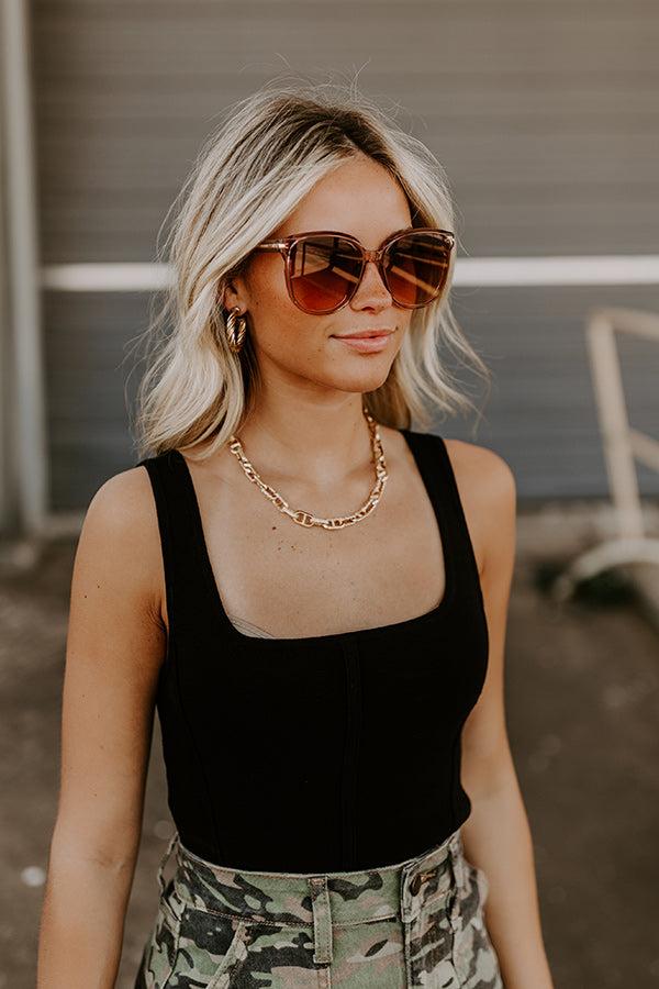 Quay Rent Free Sunnies in Brown Product Image