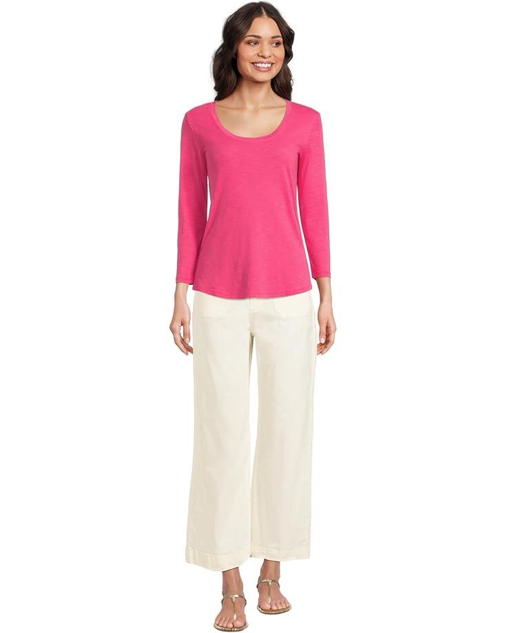 Women's Tommy Bahama Ashby Isles Rib 3/4 Sleeve Scoop Product Image