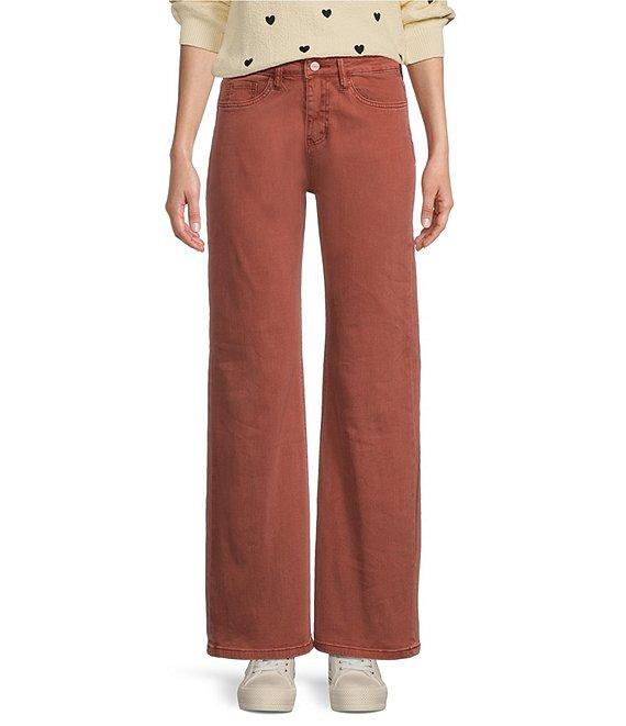 Ceros Jeans Super High Rise Wide Leg Jeans Product Image