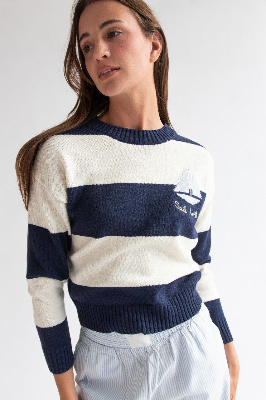 Sail Away Striped Sweater Product Image
