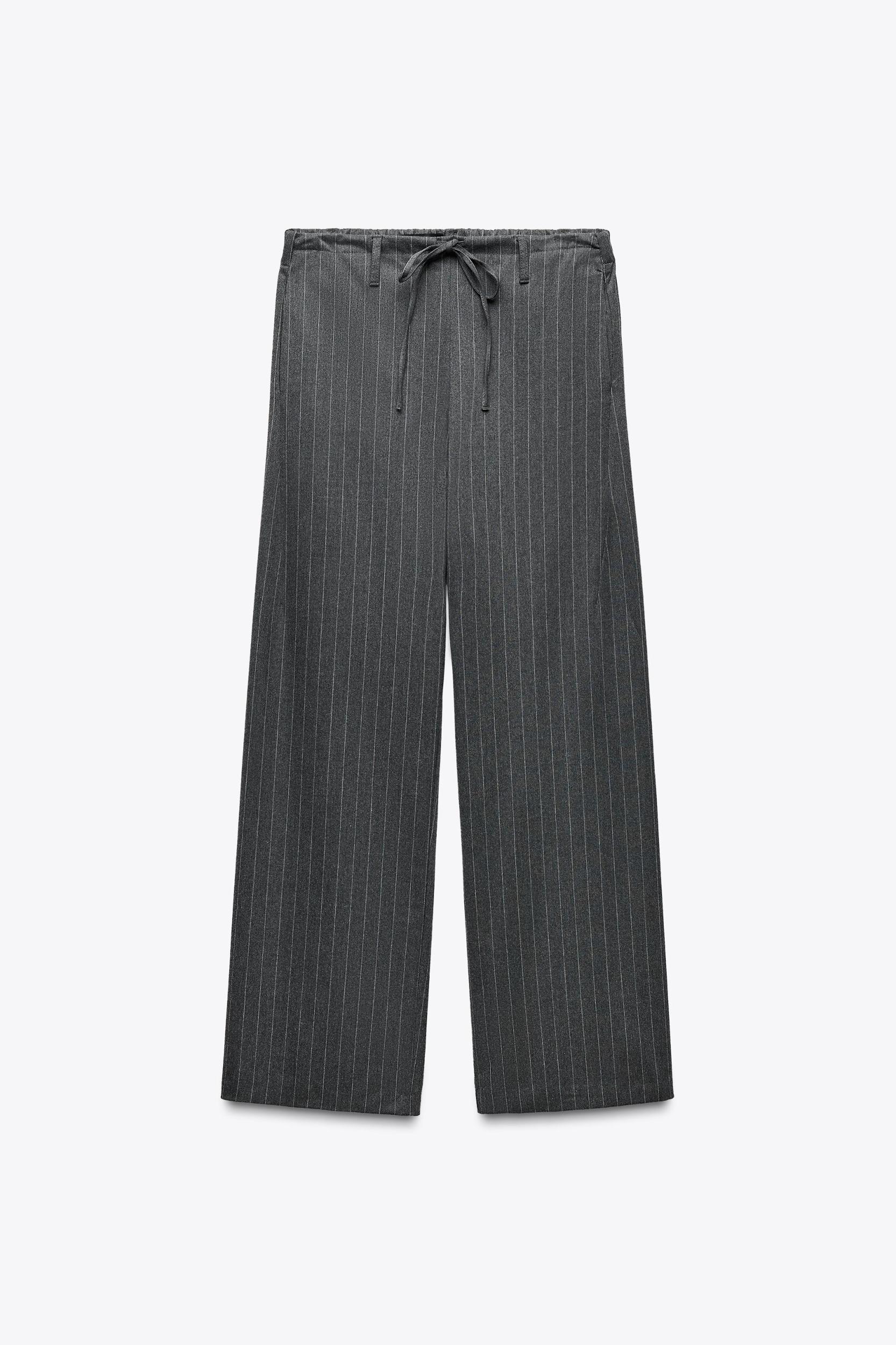 STRIPED DRAWSTRING PANTS Product Image