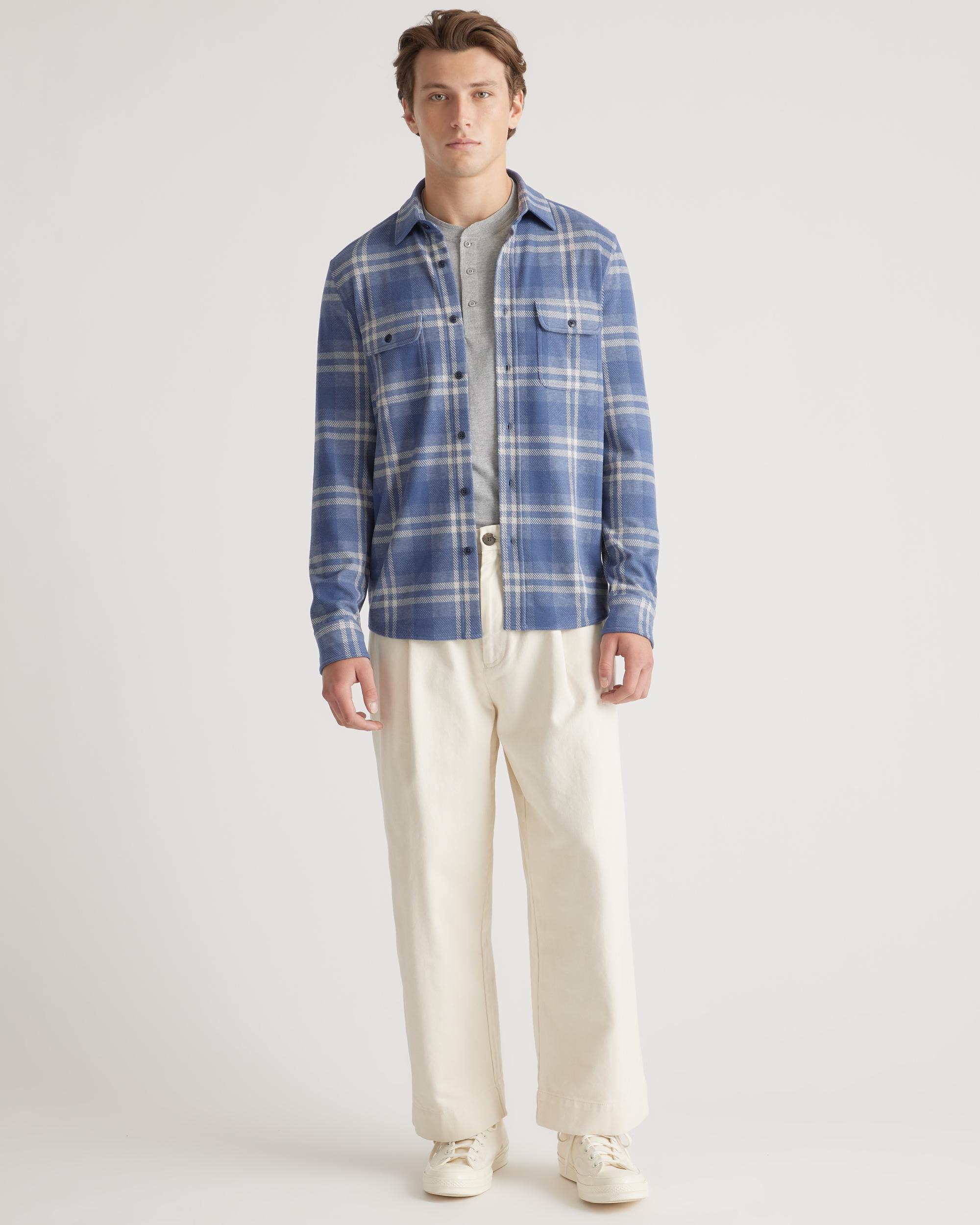 Quince | Men's Stretch Sweater Fleece Shirt Recycled Polyester Product Image