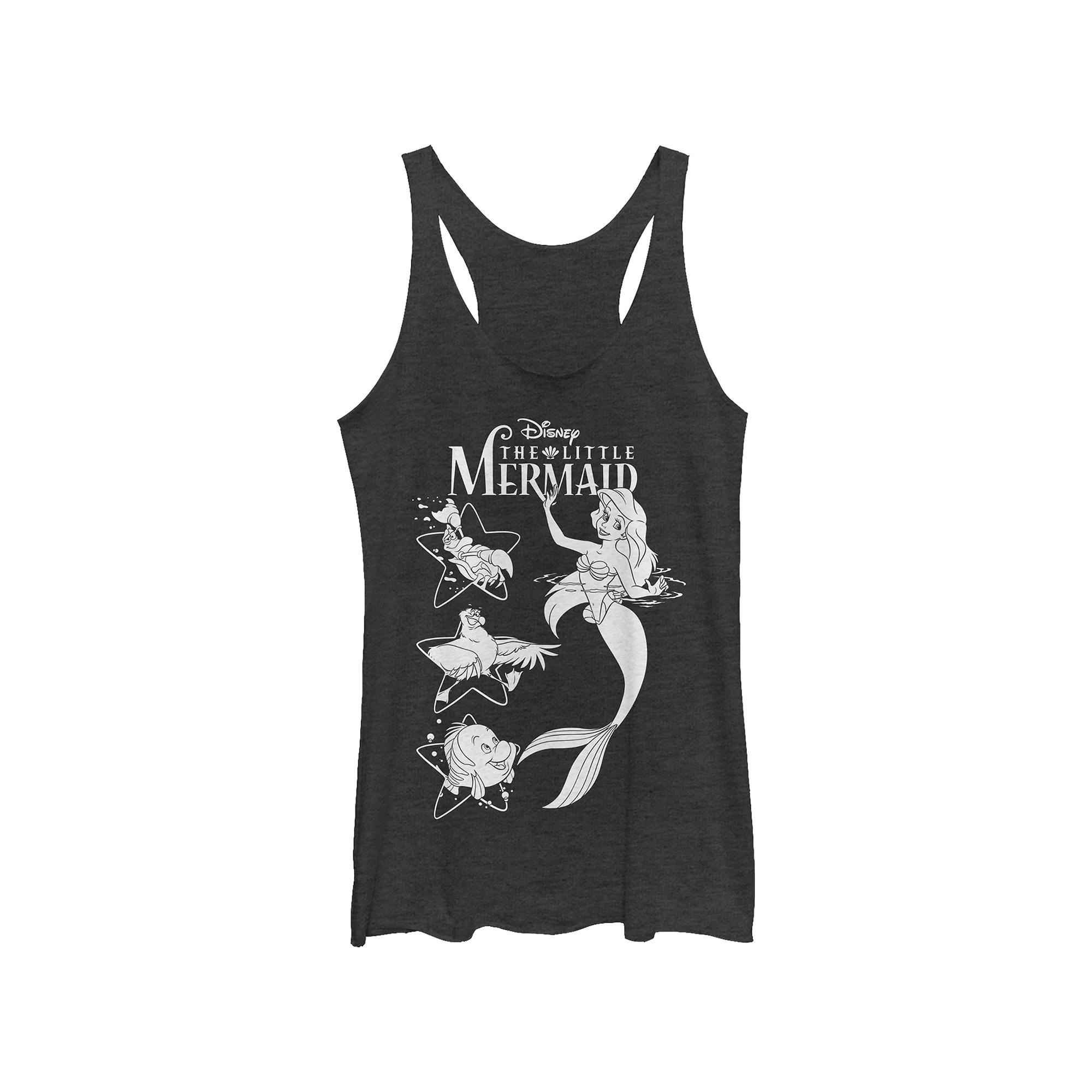 Disney's The Little Mermaid Juniors' Ariel And Friends Rackerback Graphic Tank, Women's,  Product Image
