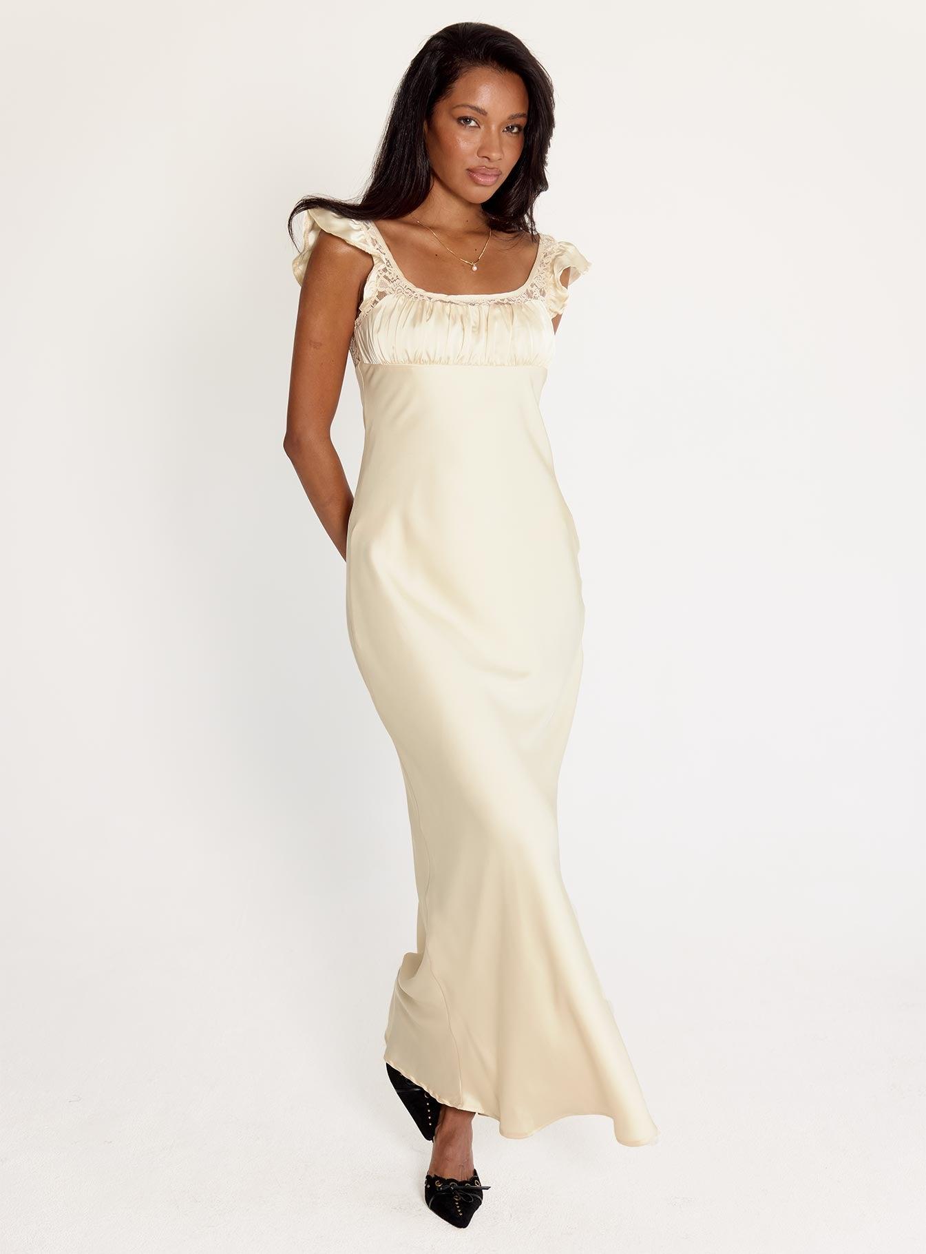 Adelie Maxi Dress Champagne Product Image