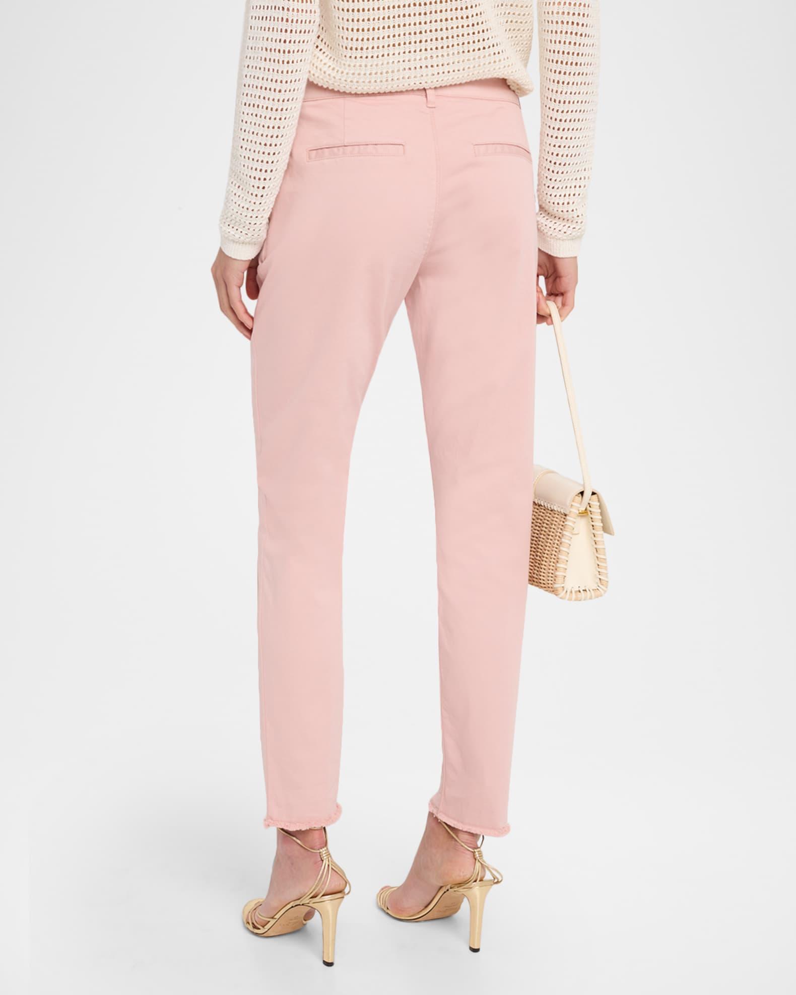 Cathy Cropped Slim Stretch Cotton Pants Product Image