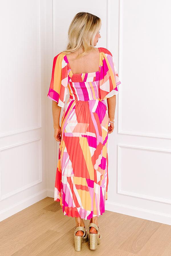 Sunshine and Sorbet Pleated Midi Product Image