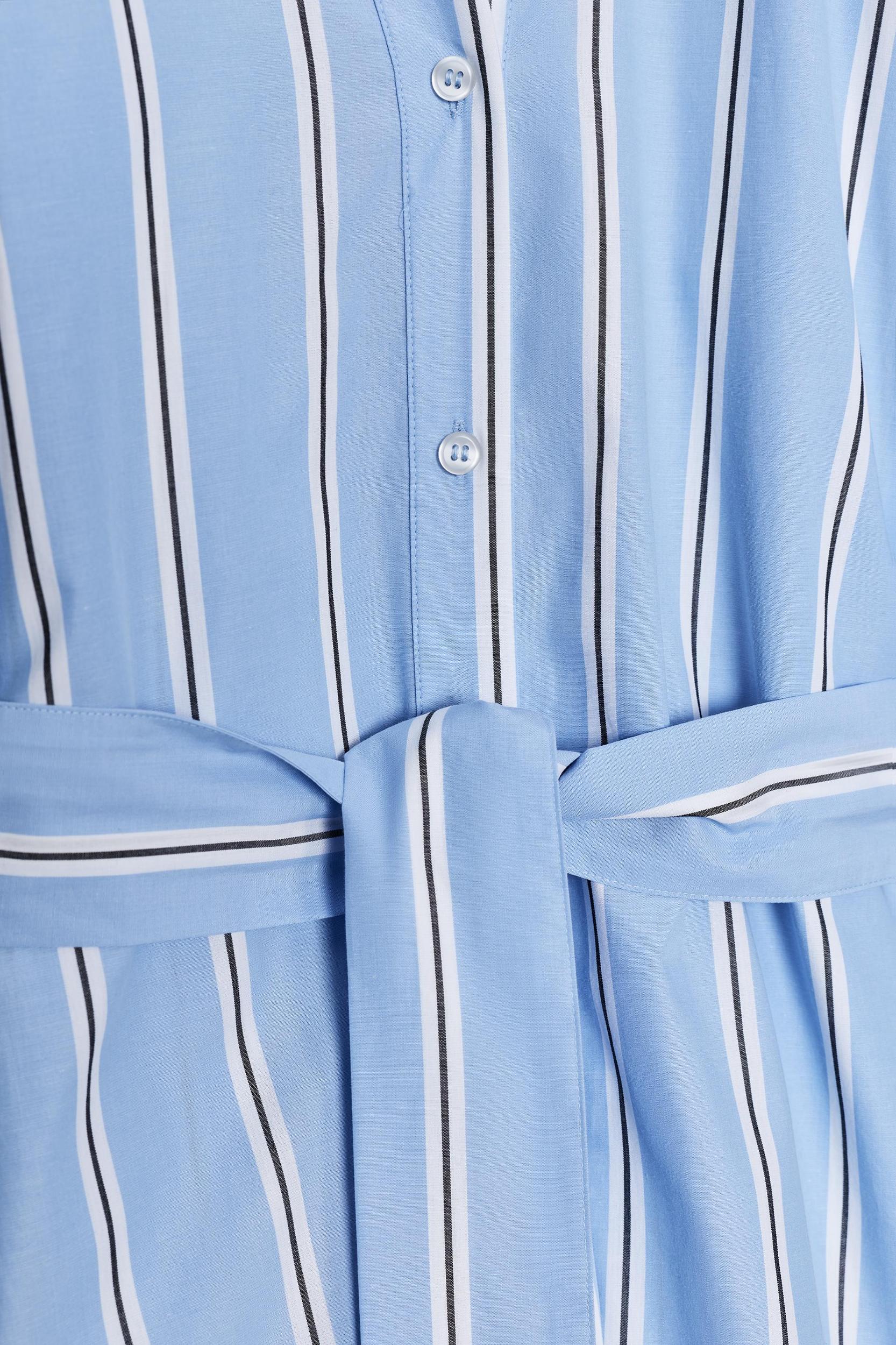 STRIPED BELTED DRESS ZW COLLECTION Product Image